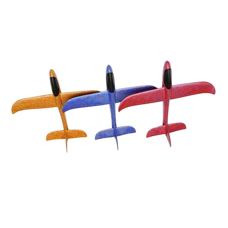 35cm Upgrade EPP Plane Hand Launch Throwing Rubber Band 2 in 1 Aircraft Model Foam Children Parachute Toy Image 2