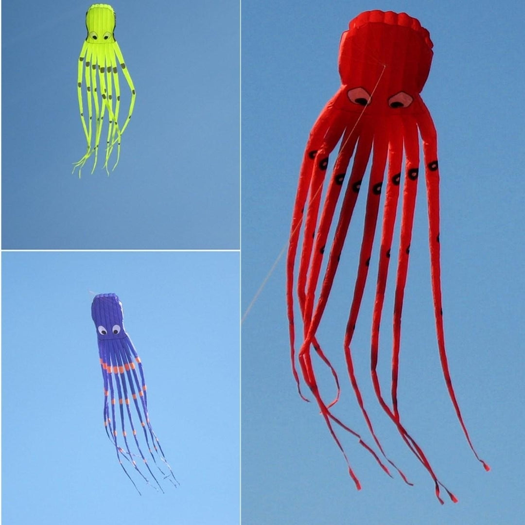 35Inches Octopus Kite Outdoor Sports Toys For Kids Single Line Parachute Toys Image 2