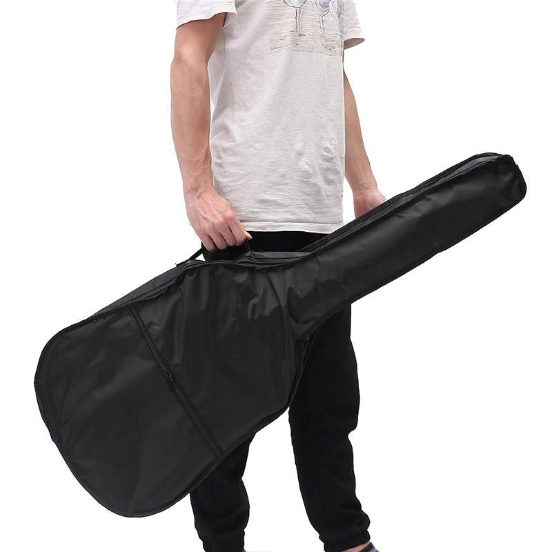 38 Inch Wooden Angled Acoustic Guitar 6 Color Folk Guitar with Storage Bag Gift for Beginner Image 10