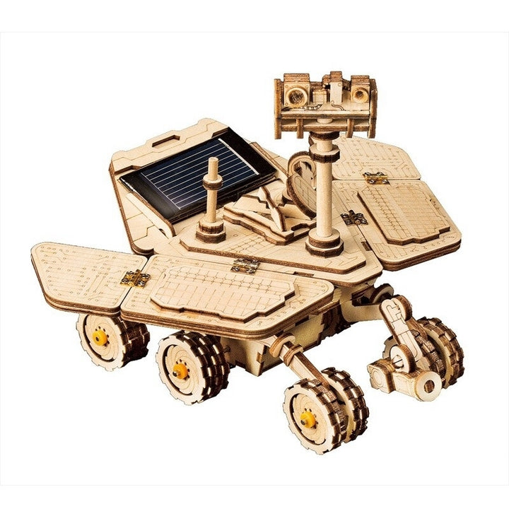 3D Wooden Space Hunting Solar Energy Toy Assembly Gift for Children Teens Adult Image 3