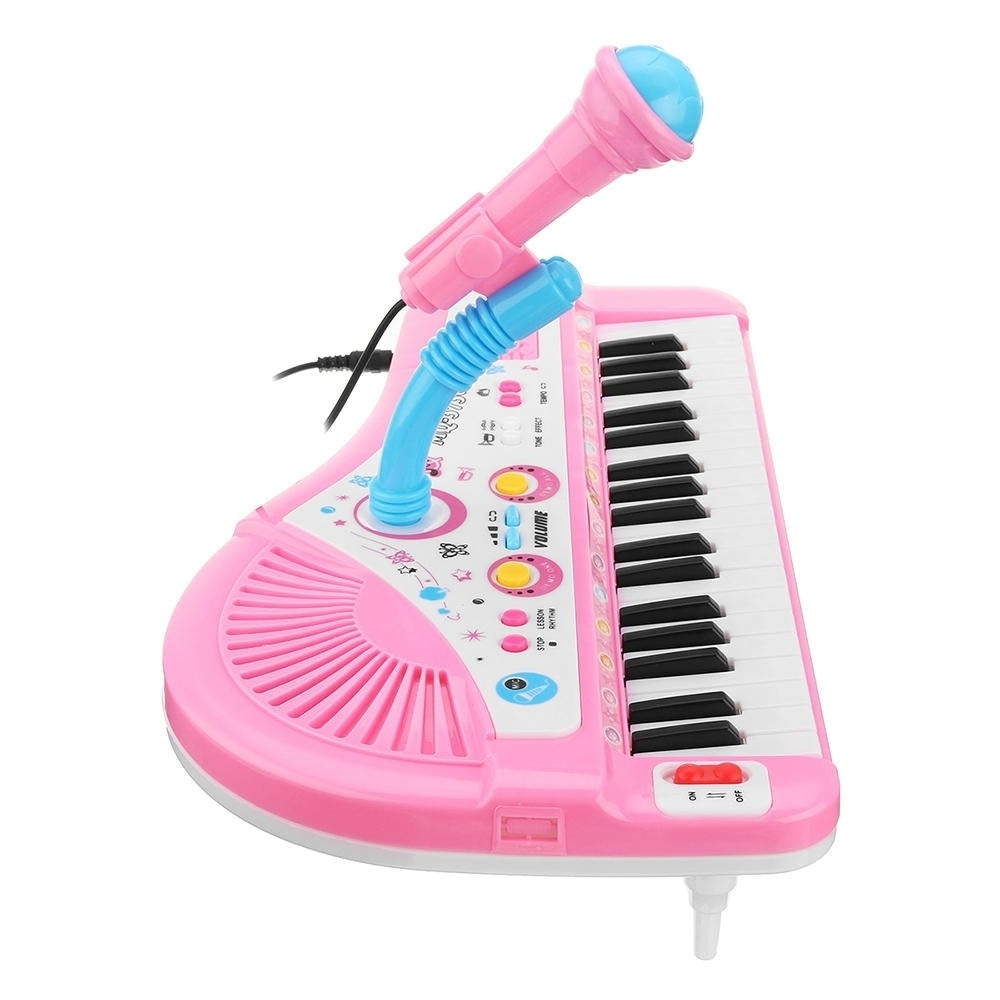 37 Keyboard Mini Electronic Multi-functional Piano With Microphone Educational Toy Piano For Kids Image 2
