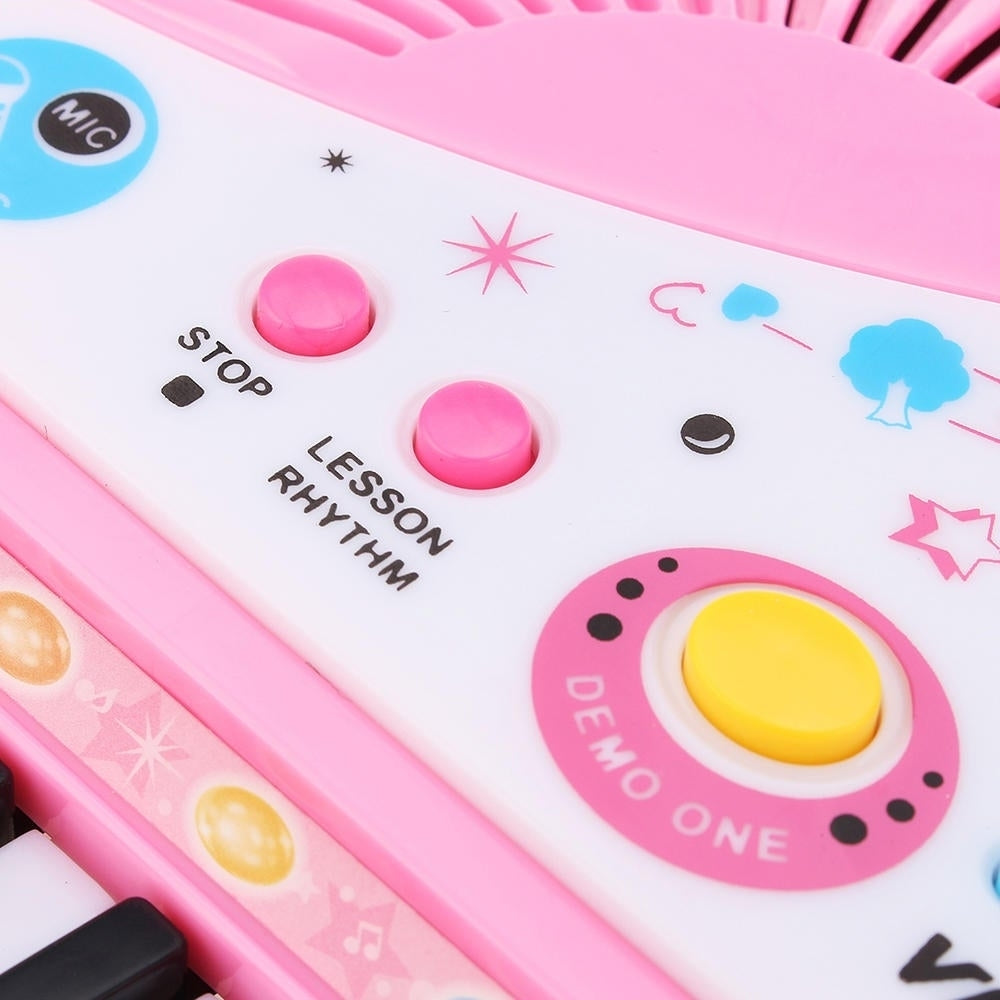 37 Keyboard Mini Electronic Multi-functional Piano With Microphone Educational Toy Piano For Kids Image 6