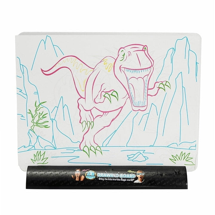 3D Magic Flashing Drawing Board Dinosaur Game For Kids Children Educational Christmas Gift Toys Image 1