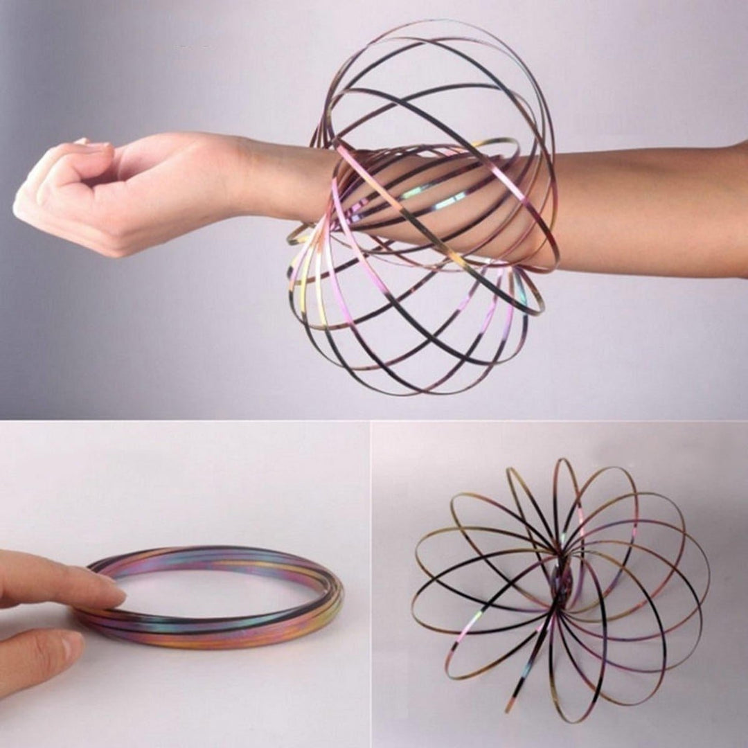 3D Flow Ring Toys Spring Infinity Arm Juggle Dream Dance Stress Relief Toy Image 6