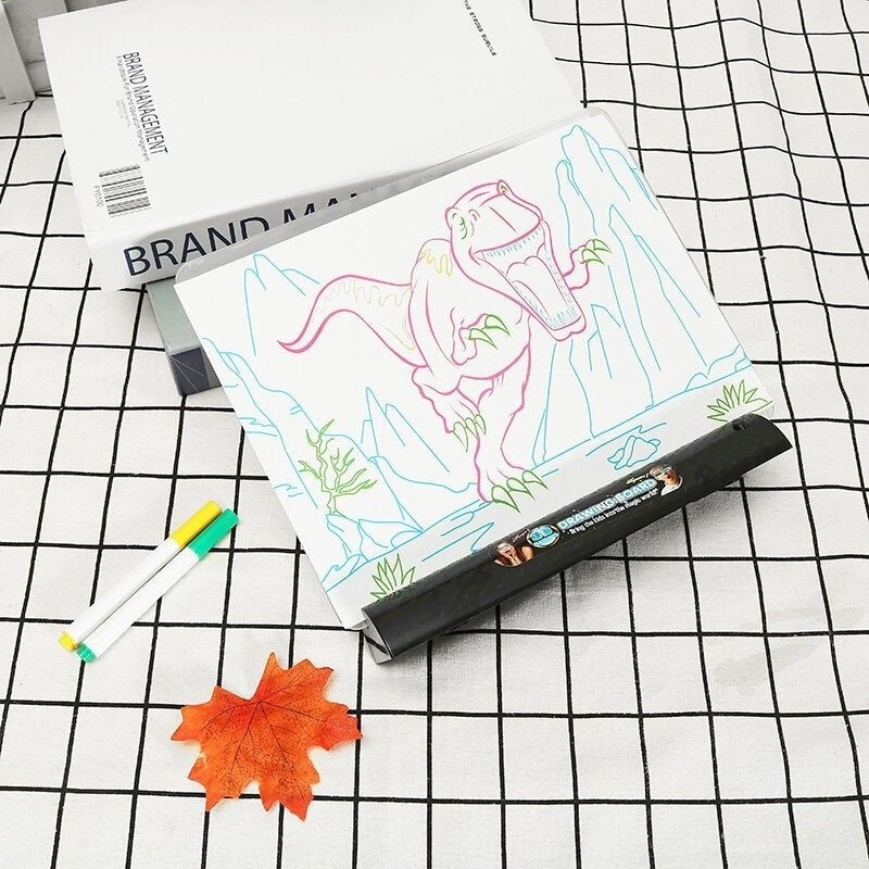3D Magic Flashing Drawing Board Dinosaur Game For Kids Children Educational Christmas Gift Toys Image 3