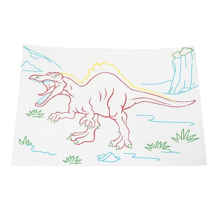 3D Magic Flashing Drawing Board Dinosaur Game For Kids Children Educational Christmas Gift Toys Image 4