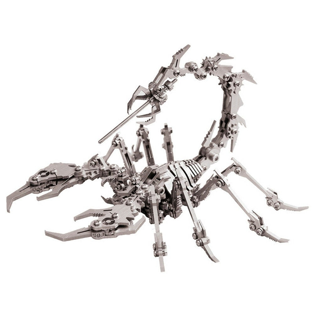 3D Puzzle DIY Assembly Scorpion Toys DIY Stainless Steel Model Building Decor 161414cm Image 1