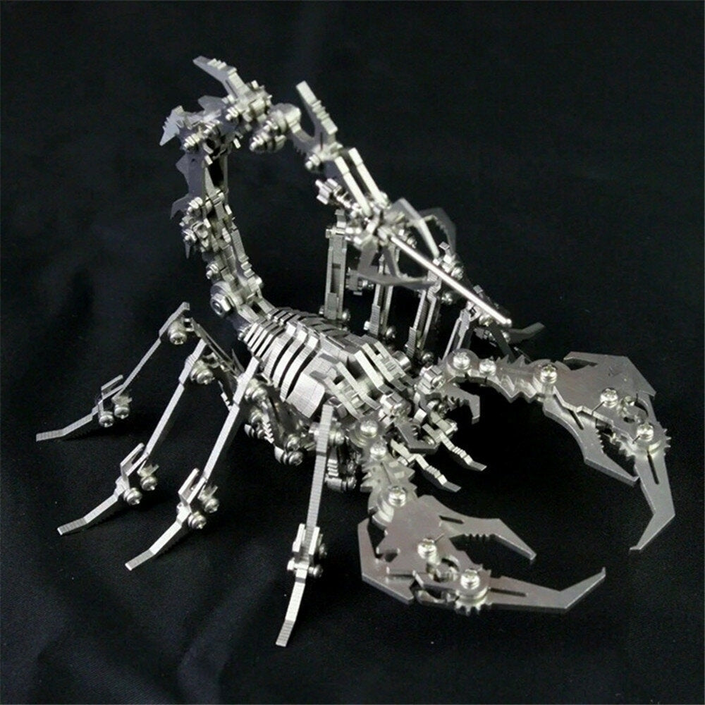 3D Puzzle DIY Assembly Scorpion Toys DIY Stainless Steel Model Building Decor 161414cm Image 3