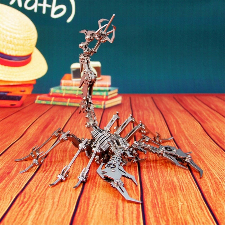 3D Puzzle DIY Assembly Scorpion Toys DIY Stainless Steel Model Building Decor 161414cm Image 4