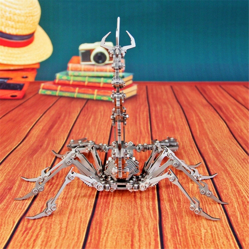 3D Puzzle DIY Assembly Scorpion Toys DIY Stainless Steel Model Building Decor 161414cm Image 7
