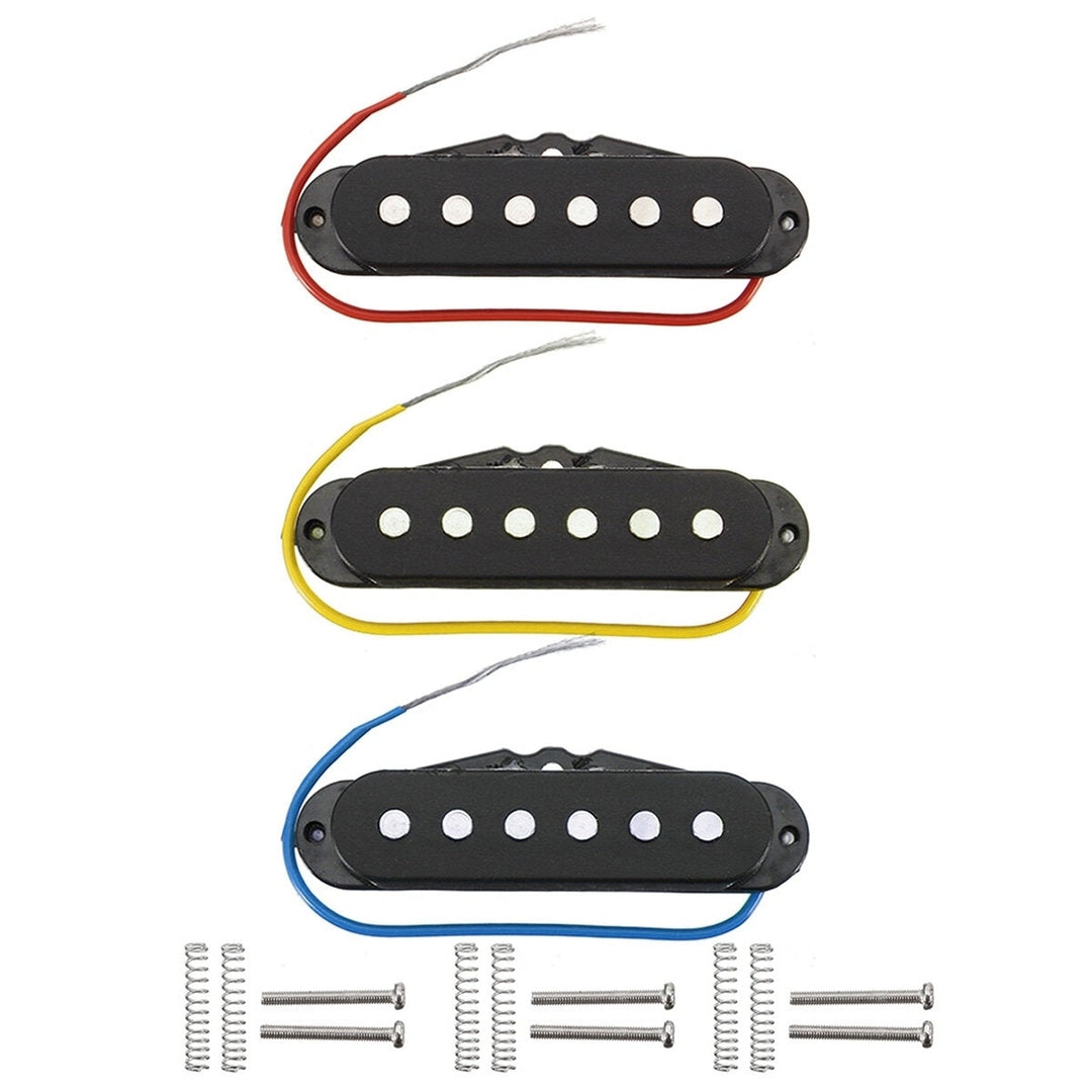 3Pcs Ceramic Magnets Magnetic Single Coil Harmonious Sound Pickup For 6 Strings Electric Guitar Neck,Middle,Bridge Image 2