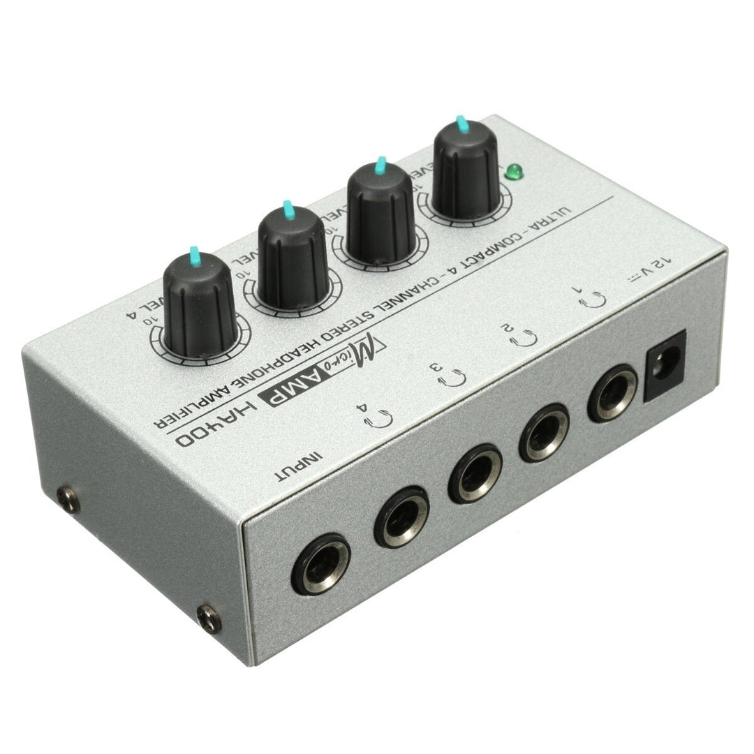 4 Channel Headphone Ultra-compact Audio Stereo Amp Microamp Amplifier Image 2