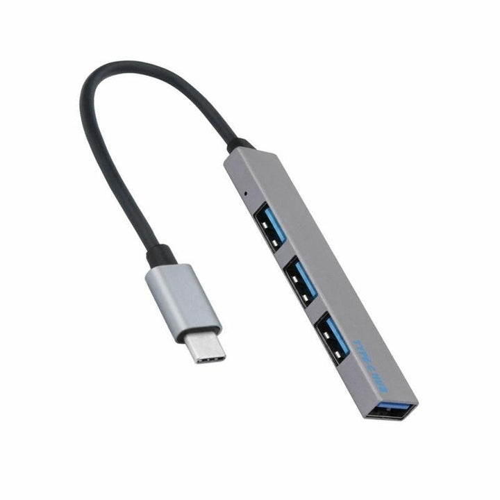 4 Port USB C HUB Charging Docking Station Fast TransferCharging Adapter With 4  USB 2.0 Image 1