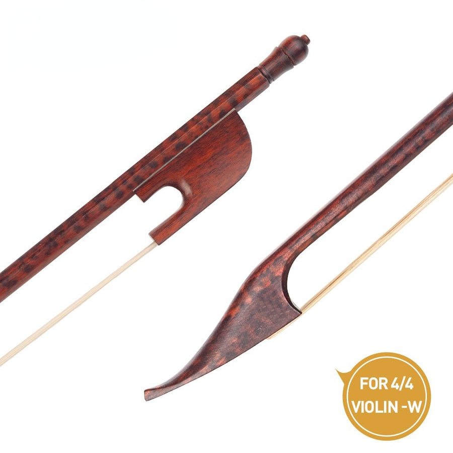 4,4 Size Professional Fiddle Violin Bow Balance Snakewood Bow Baroque Snakewood White Mongolia Horsehair Violin Parts Image 1