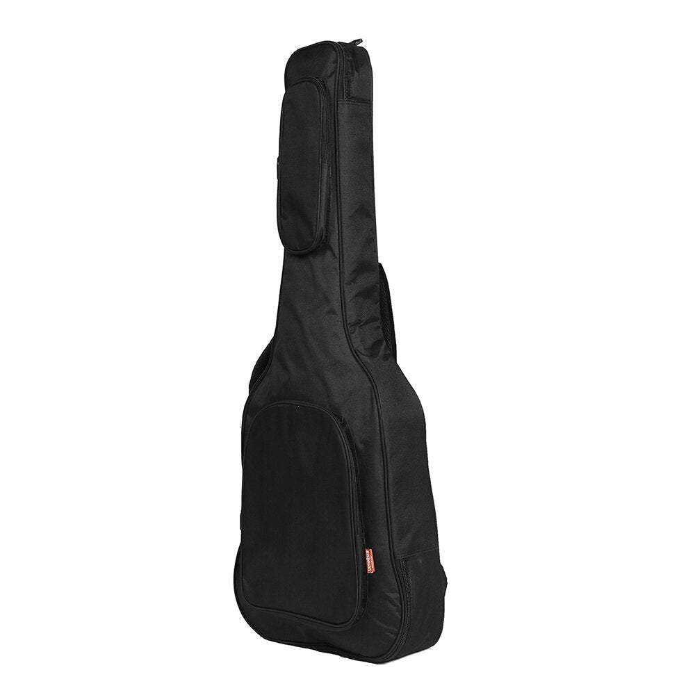 40,41 Inch Waterproof Fabric Acoustic Guitar Bag Backpack Cotton Double Shoulder Straps Padded Soft Case Image 4