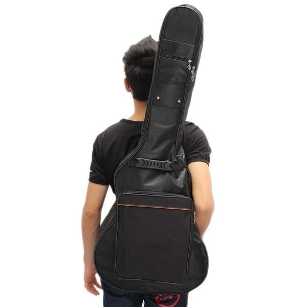 41" Thick Padded Guitar Bag Carry Case Double Shoulder Straps Black Image 10