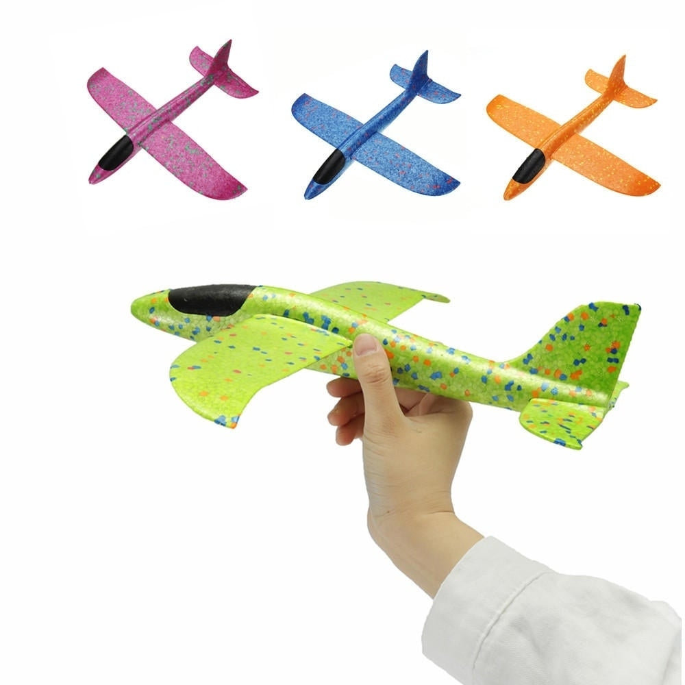 4PCS 35cm Big Size Hand Launch Throwing Aircraft Airplane Glider DIY Inertial Foam EPP Plane Toy Image 3