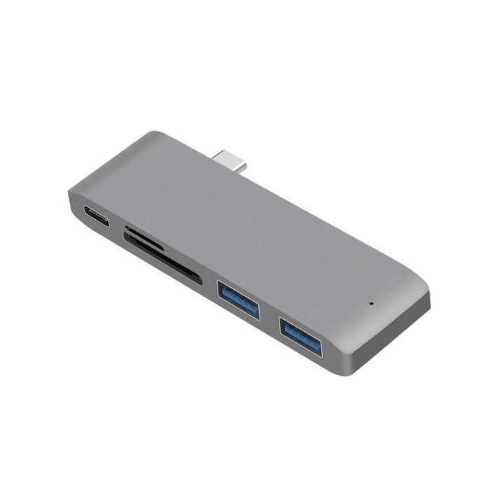 5-in-1 USB-C Docking Station Splitter MacBook HUB Converter Adapter With USB-C PD Power Delivery 1 USB3.02 Memory Card Image 1