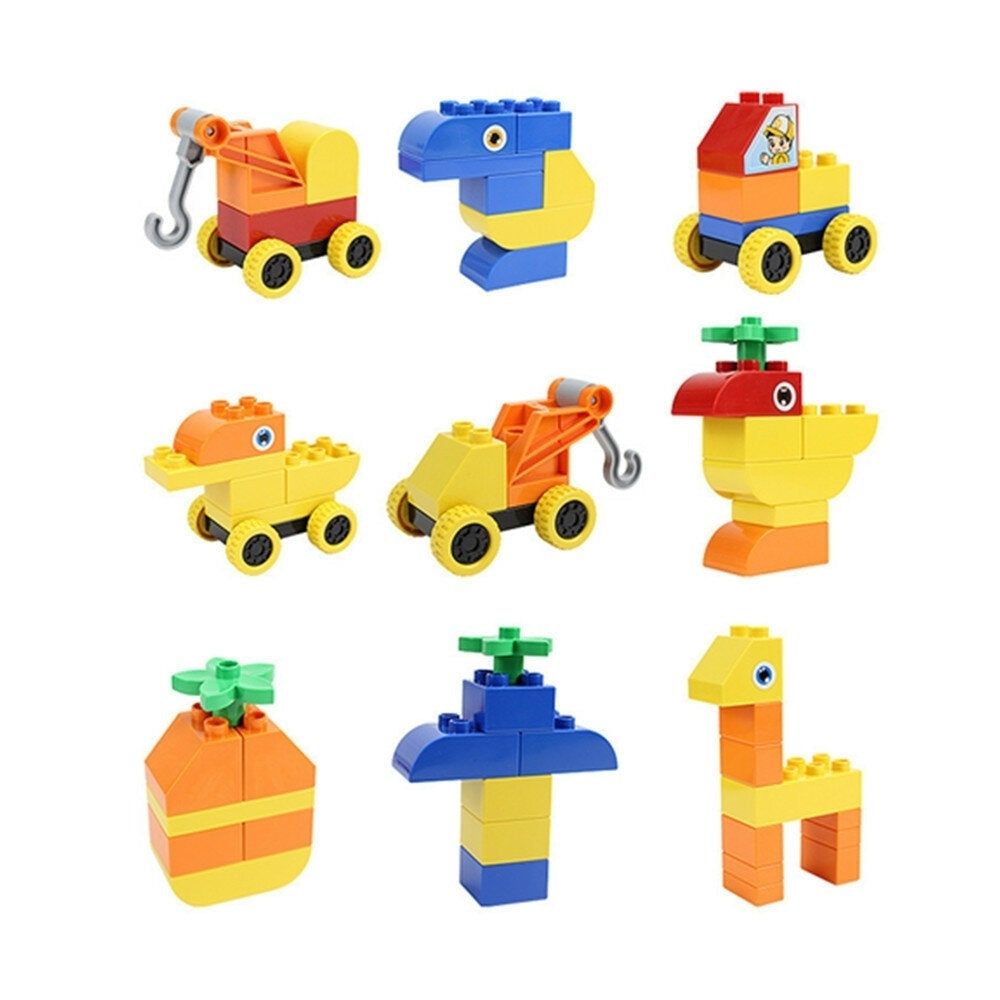 50,150,300 Pcs Bulk Large Particles DIY Assembly Multi-Shape Building Blocks Educational Toy Compatible for Kids Gift Image 2