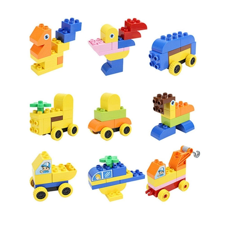 50,150,300 Pcs Bulk Large Particles DIY Assembly Multi-Shape Building Blocks Educational Toy Compatible for Kids Gift Image 4