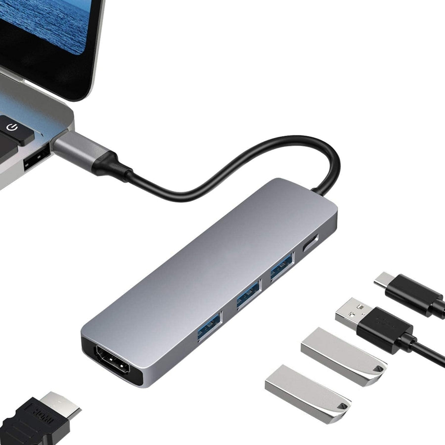 5 in 1 USB-C Hub Docking Station Adapter 2USB 3.0 1Type-C 1HDMI for Computer U Dish Mobile Phone Image 1