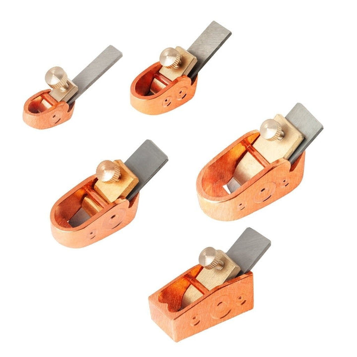 5 pcs Rose Gold Color Violin Makers Plane Cutter Brass Luthier Tool Violin Making Tools Mini Brass Planes Woodworking Image 1