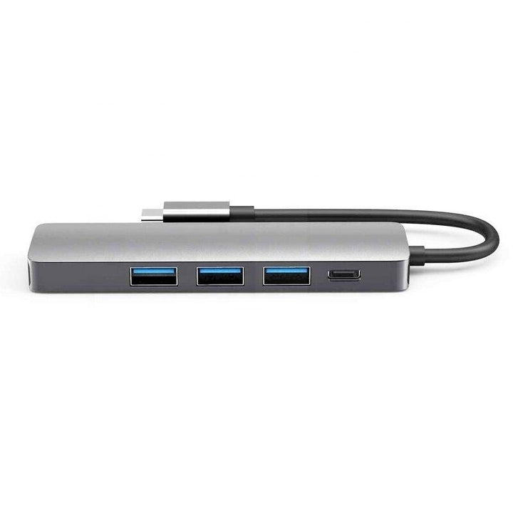 5 in 1 USB-C Hub Docking Station Adapter 2USB 3.0 1Type-C 1HDMI for Computer U Dish Mobile Phone Image 4