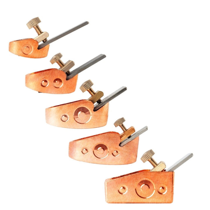 5 pcs Rose Gold Color Violin Makers Plane Cutter Brass Luthier Tool Violin Making Tools Mini Brass Planes Woodworking Image 7
