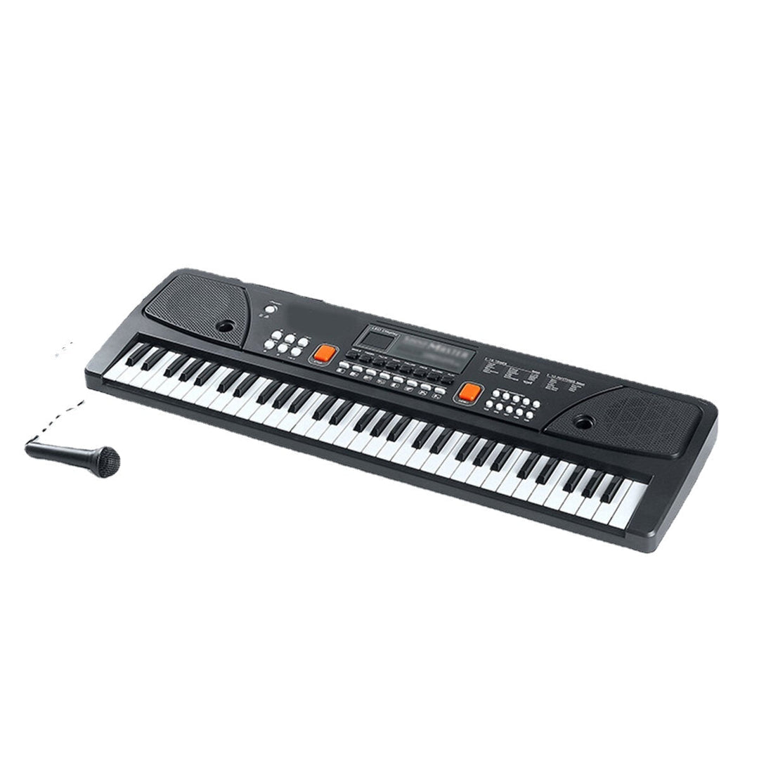61 Keys Mini Electronic Keyboard Piano Set Microphone Sing Gift for Kids Child Image 2