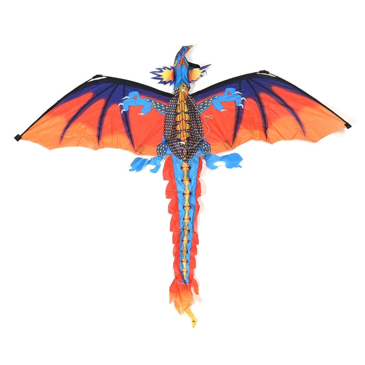 55 Inches Cute Classical Dragon Kite 140cm x 120cm Single Line Kite With Tail Image 4