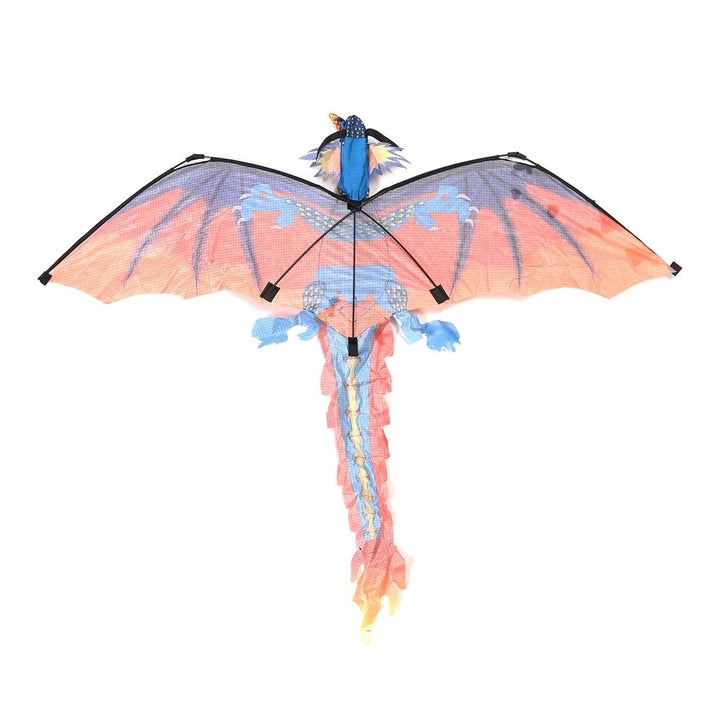 55 Inches Cute Classical Dragon Kite 140cm x 120cm Single Line Kite With Tail Image 4