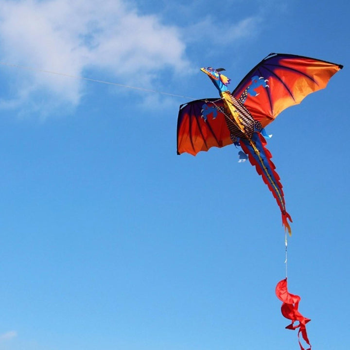 55 Inches Cute Classical Dragon Kite 140cm x 120cm Single Line Kite With Tail Image 7