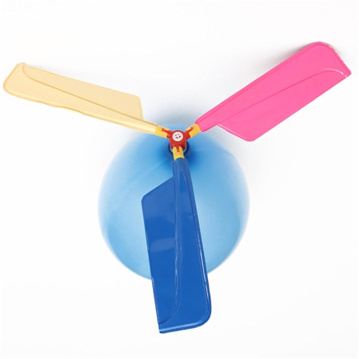 5Pcs Colorful Traditional Classic Balloon Helicopter Portable Flying Toy Image 1