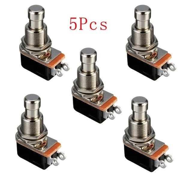 5Pcs Electric Guitar Effect Momentary Push Button Stomp Foot Pedal Switch Image 1