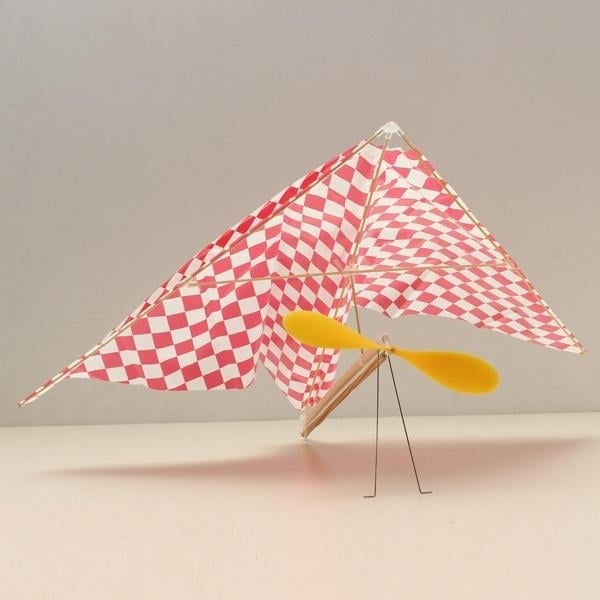 5PCS Rubber Powered Parasol Glider A012 Aircraft Plane Toy Assembly Model Image 2