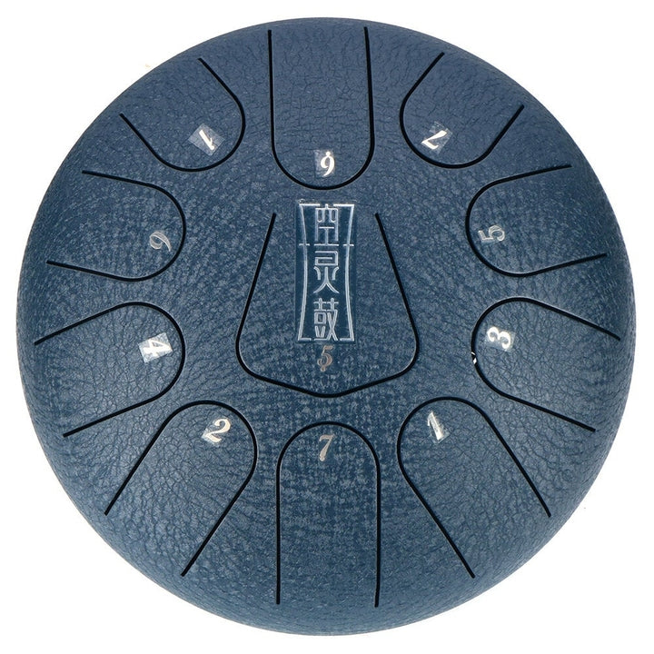 8 Inch 11 Notes C Tone Steel Tongue Percussion Drum Handpan Instrument with Drum Mallets Image 2