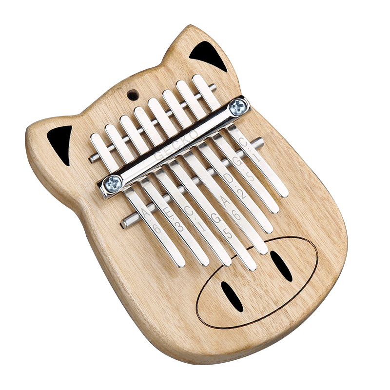 8 Key Camphor,Mahogany Mini Kalimbas Thumb Piano with Tuning Hammer Image 2