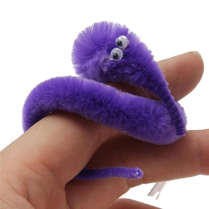 5X Fuzzy Worm Wiggle Moving Sea Horse Kids Trick Toy Image 4