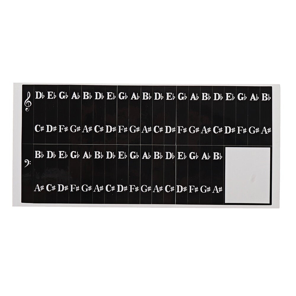 88,61 Keys Stave Hand Rolled Piano Keyboard Stickers Key Phonetic Symbols Image 8