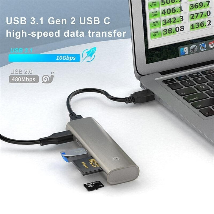 6-IN-1 USB-C HUB Docking Station Adapter with10Gbps Data Transmission Image 3