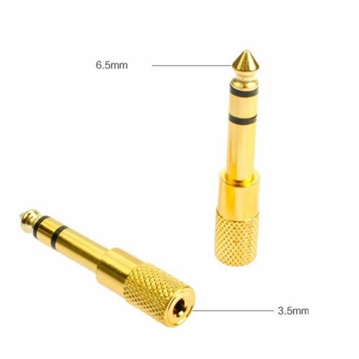 6.5mm Male to 3.5mm Female Audio Jack Adapter 6.5 3.5 Plug Converter Headset Microphone Guitar Recording Connector Image 4