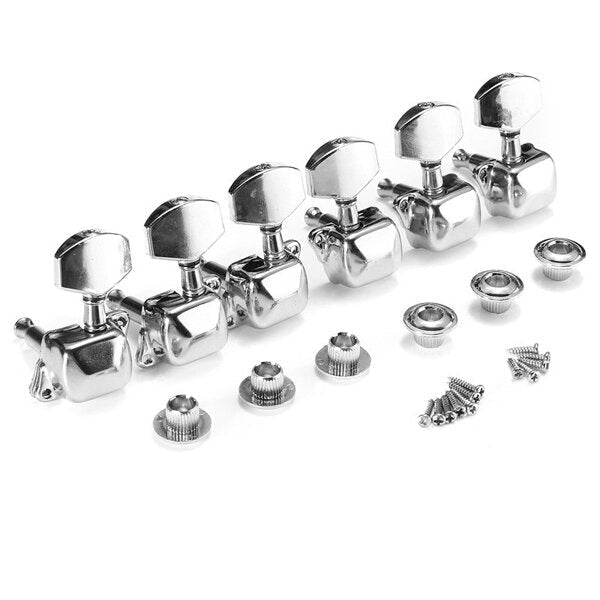 6Pcs Guitar String Tuning Pegs Semi-closed Tuner Heads for Acoustic Guitar Image 6