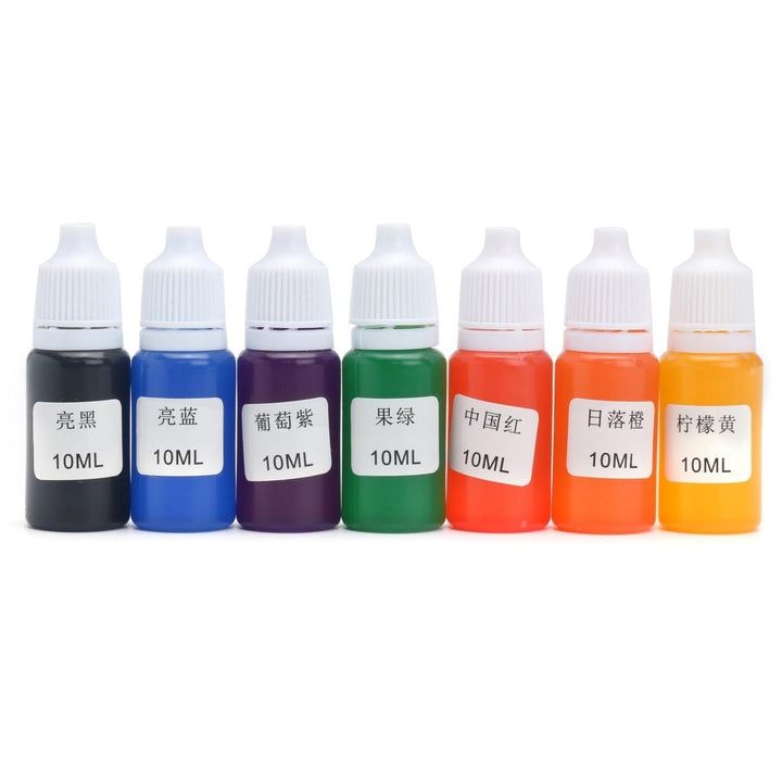 7 Colors Pigment DIY Snow Mud Styrofoam Slime Kit Educational Toys Gift DIY 10ml Image 3