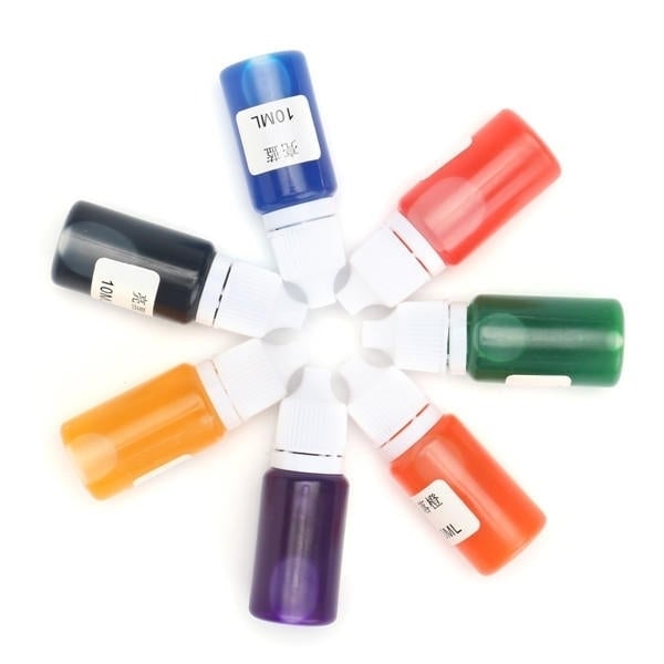 7 Colors Pigment DIY Snow Mud Styrofoam Slime Kit Educational Toys Gift DIY 10ml Image 4