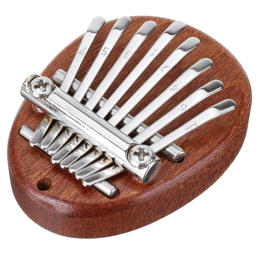 8 Keys Thumb Finger Piano Kalimba Kid Beginner Practical Wood Muscial Instrument Image 4