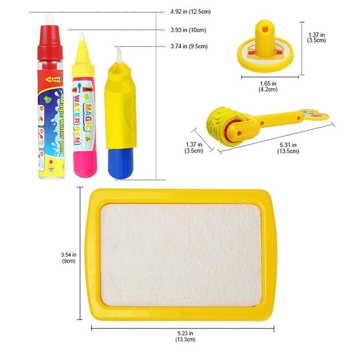 8858cm Infant Child Four-Color Water Canvas Large Graffiti Drawing Mat Enlightenment Educational Toys Image 4