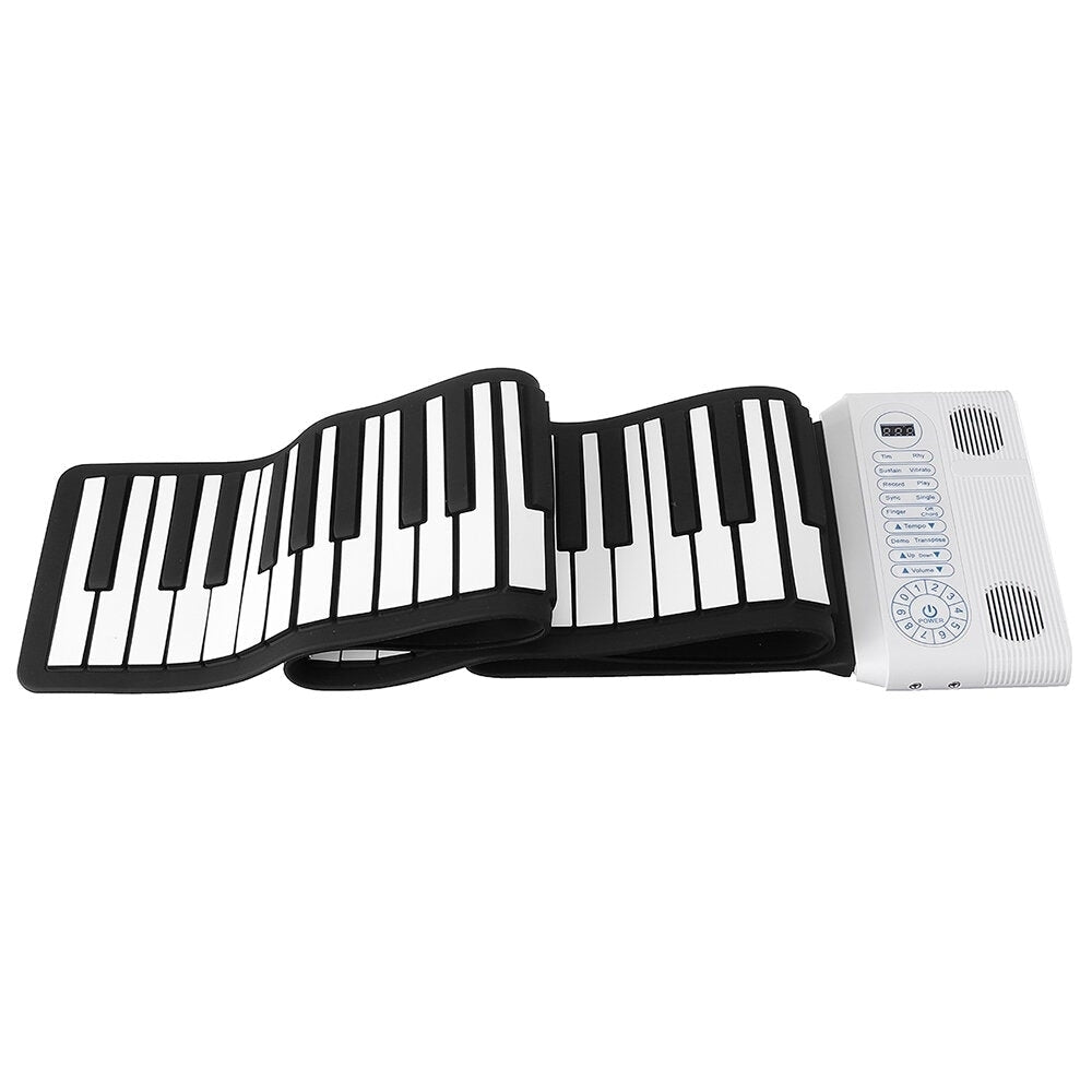 88 Keys Professional Hand Roll Up Keyboard Piano Built in Dual Speakers Image 2