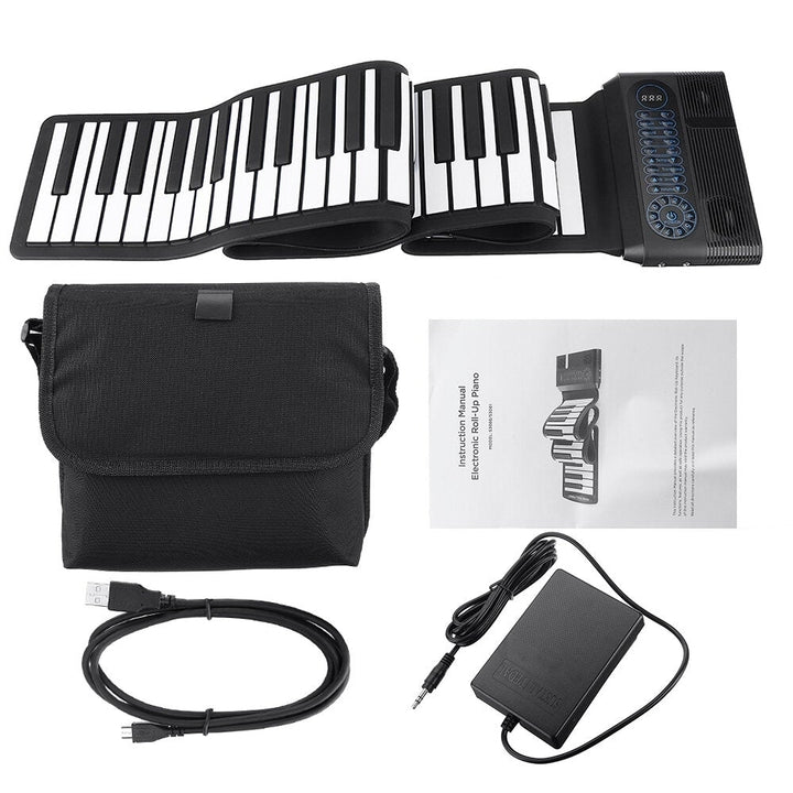88 Keys Professional Hand Roll Up Keyboard Piano Built in Dual Speakers Image 10