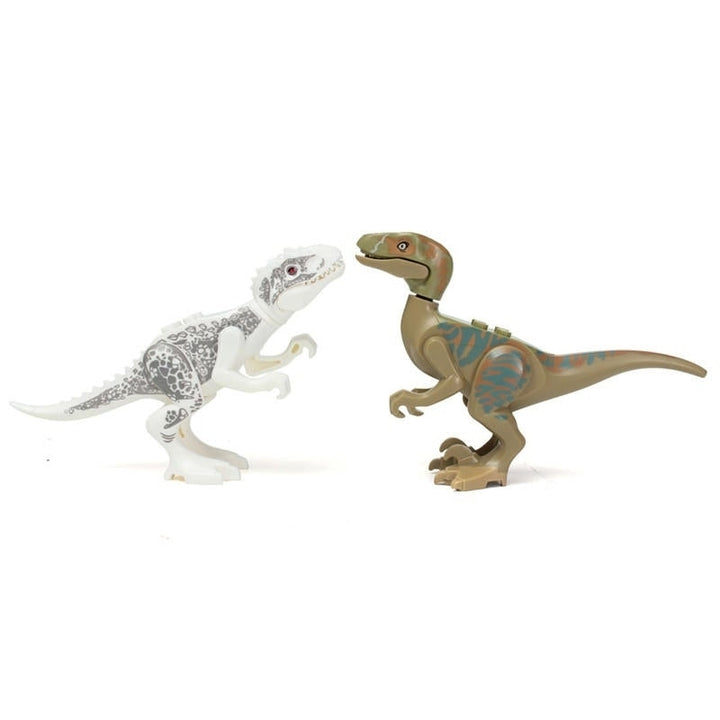 8pcs Different Dinosaur World Building Blocks Mini Figures Toys Image 9