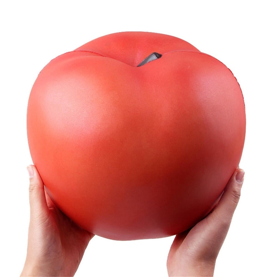 9.5" Huge Squishy Fruit Apple Super Slow Rising Stress Reliever Toy With Packing Image 1